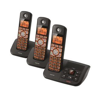 Motorola K703B Cordless Big Backlit Button Phone with 3 Handsets