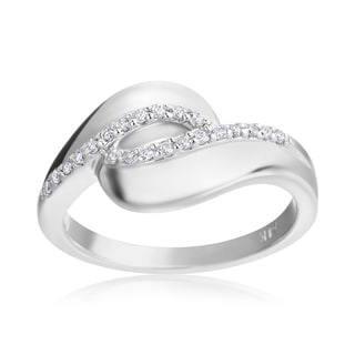 Andrew Charles 14k White Gold 1/7ct TDW Diamond Ring (H-I, SI2-I1)