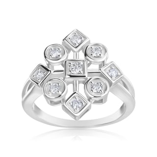 Andrew Charles 14k White Gold 1/3ct TDW Diamond Ring (H-I, SI2-I1)