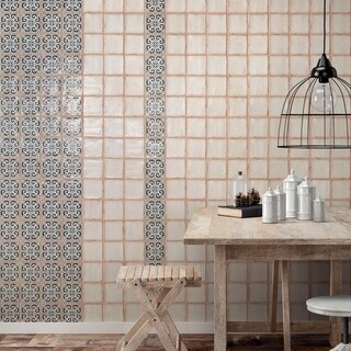 SomerTile 4.875x4.875-inch Chronicle Bakula Ceramic Floor and Wall Tile (Case of 32)