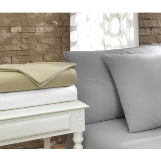 Pamuk Luxury Solid 300 Thread Count Turkish Cotton 4-piece Sheet Set