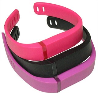 Small Black Pink and Violet Flex Bracelets (Refurbished)