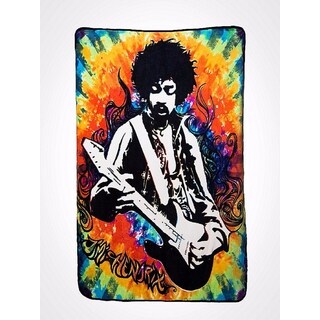 Jimi Hendrix Guitar Tie-Dye Throw