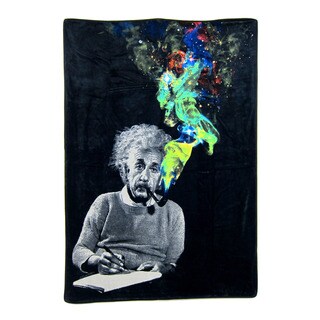 Einstein Pipe Plush Throw
