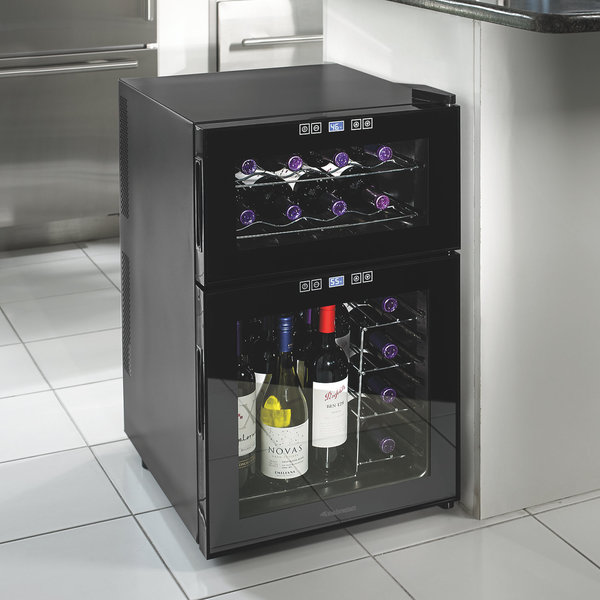 Silent 24 Bottle Dual Zone Touchscreen Wine Cooler 18441577