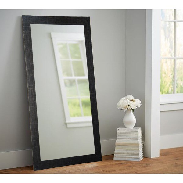 USA Scratched Black 32 x 71-inch Tall Mirror