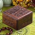 Hand Carved Rosewood Box (India)