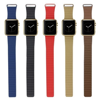 iPM Leather Bracelet with Magnetic Closure for Apple Watch