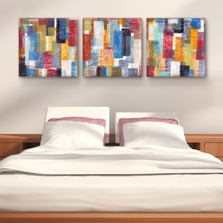 Studio 212 'Levitate' 24x72 Triptych Textured Canvas Wall Art