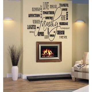 Family Collage quote Wall Art Sticker Decal