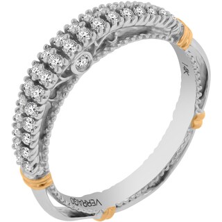 Verragio 14k Two-tone Gold 2/5ct TDW Diamond Wedding Band (F-G, VS1-VS2)