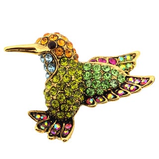 Multicolor Hummingbird Lapel Pin