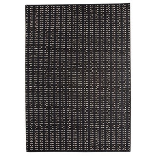 Hand-woven Palmdale Charcoal/ White Rug (6'6 x 9'9)