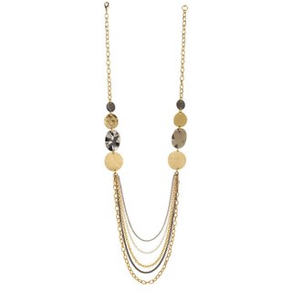 Alexa Starr Tri-Tone Five-Strand Necklace