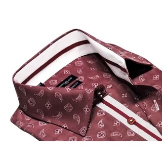 Rosso Milano Men's Paisley Dress Shirt