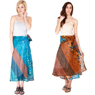 Flower Festival Bohemian Wrap Skirt (Nepal)