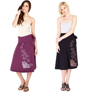 Wild Lotus Vine Organic Cotton Wrap Skirt (Nepal)