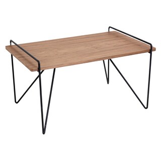 Loft Mid Century Modern Walnut Wood Coffee Table