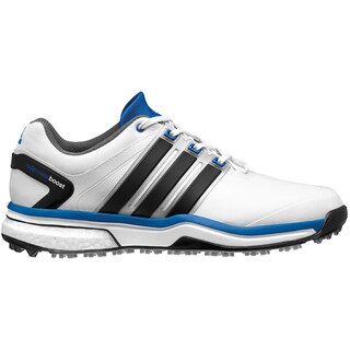 Adidas Adipower Boost Golf Shoes CLOSEOUT White/Black/Bahia Blue