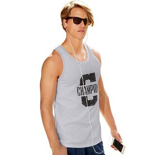 Champion Men's Jersey Ringer Graphic Tank