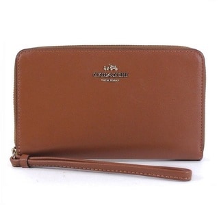 Coach Smooth Leather Zip Case Wallet
