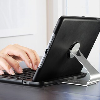 Mpow iType Bluetooth Keyboard Case for iPad Mini 4 with 360 Degree Rotation, Auto Sleep / Awake Function (Black)