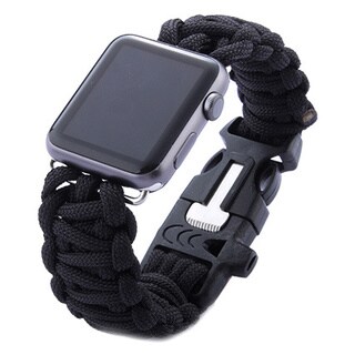iPM Weave Replacement Watch Band with Whistle for Apple Watch
