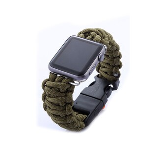 iPM Weave Replacement Watch Band with Whistle and Flint for Apple Watch