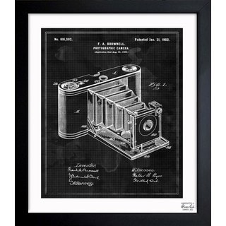 'Photographic Camera 1902' Framed Blueprint Art