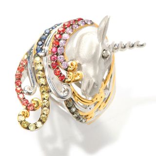 Michael Valitutti Multi Sapphire Unicorn Ring