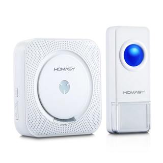 Homasy Wireless Doorbell with 1000-feet IP55 Waterproof Transmitter