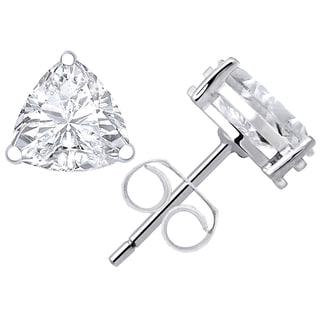 Orchid Jewelry's 2.66ct Genuine White Topaz 925 Sterling Silver Stud Earring