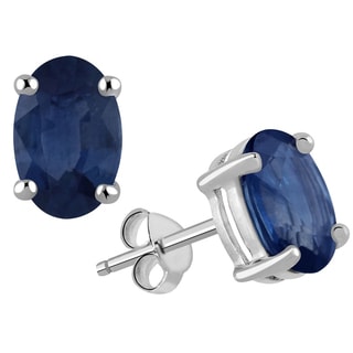 Orchid Jewelry's 2.25ct Genuine Sapphire 925 Sterling Silver Stud Earring