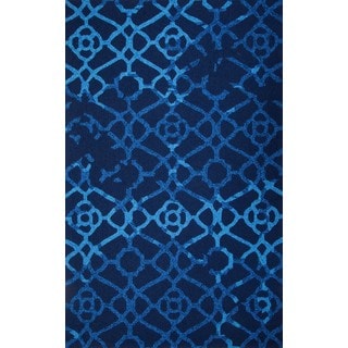 Hand-Tufted Chinese Heritage Blue Rug (5 x 8')