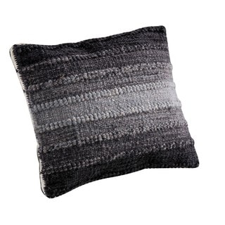 Hand-woven Indo Ignazio Grey Pillow (24-inch x 24-inch)