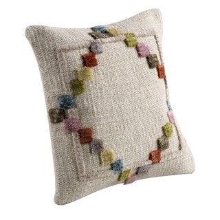 Hand-woven Indo Benita Soft/ Multi Pillow (18-inch x 18-inch)