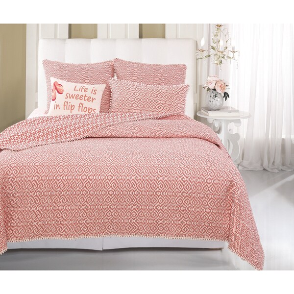 Belize Coral Twin 2piece Quilt Set 18529364 Shopping