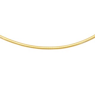 14k Yellow Gold Classic Omega Necklace with Jewelry Clasp