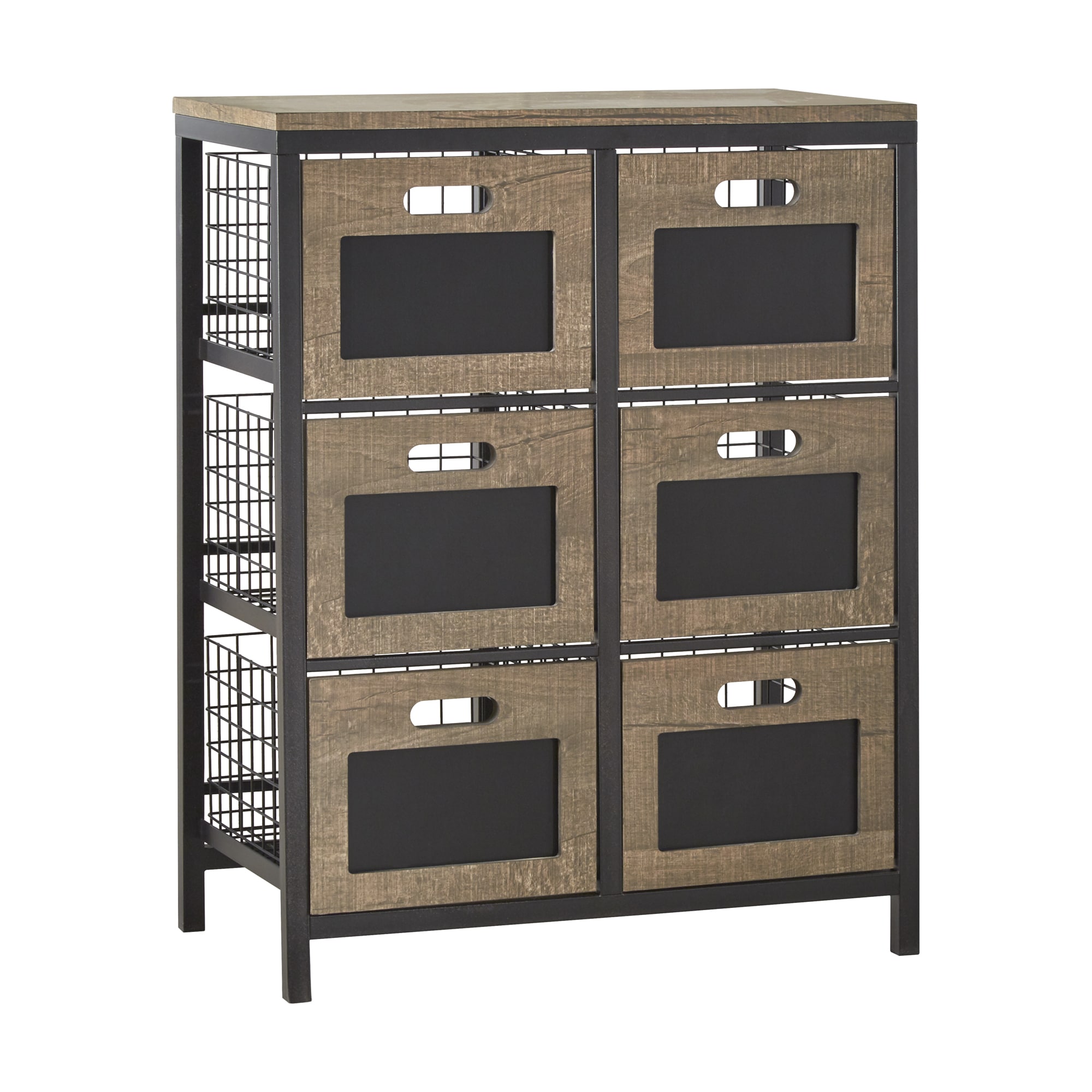 Holtom Wire Basket Storage Tower Organizer Chest Brown eBay