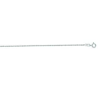 14k White Gold 1.0mm 18-inch Singapore Chain Necklace