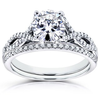 Moissanite engagement rings overstock