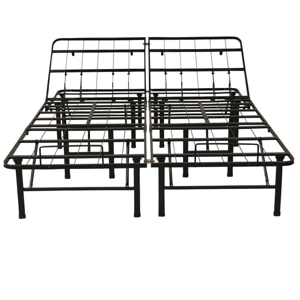 PostureLoft Adjustable 14-Inch Heavy Duty Metal Bed Frame/Mattress Foundation or Box Spring, Twin XL Size
