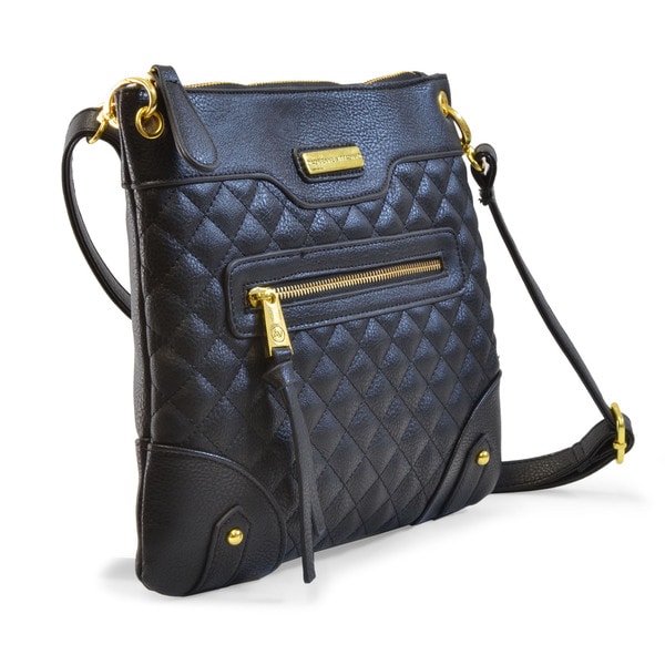 Adrienne Vittadini Zip Top Quilted Crossbody Handbag 18584892