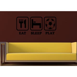 Eat Sleep Play Wall Art Sticker Decal