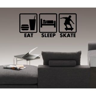 Eat Sleep Love Skate Wall Art Sticker Decal
