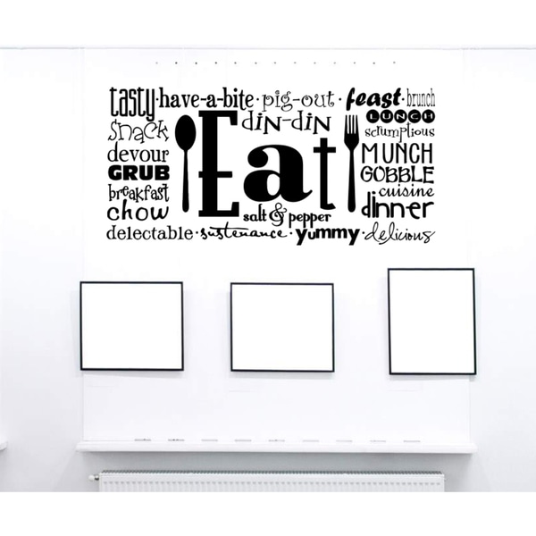 Eat Sleep Salt Pepper Wall Art Sticker Decal
