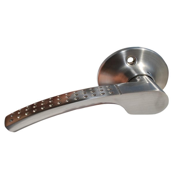 "Etude" Dummy Left, Lever Door Lock with Knob Handle Lockset, Satin