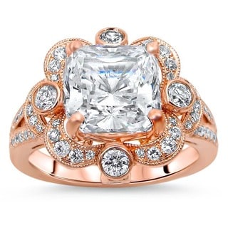 Moissanite engagement rings overstock