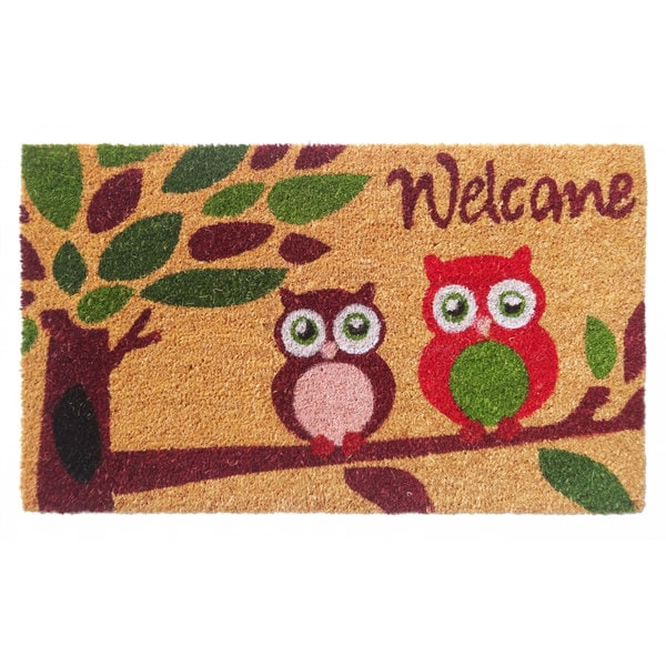 with Owls Coir Doormat 18654435 Shopping