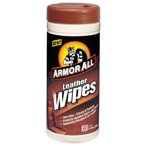 Pack of 2 Armor All Leather Wipes 20 ea